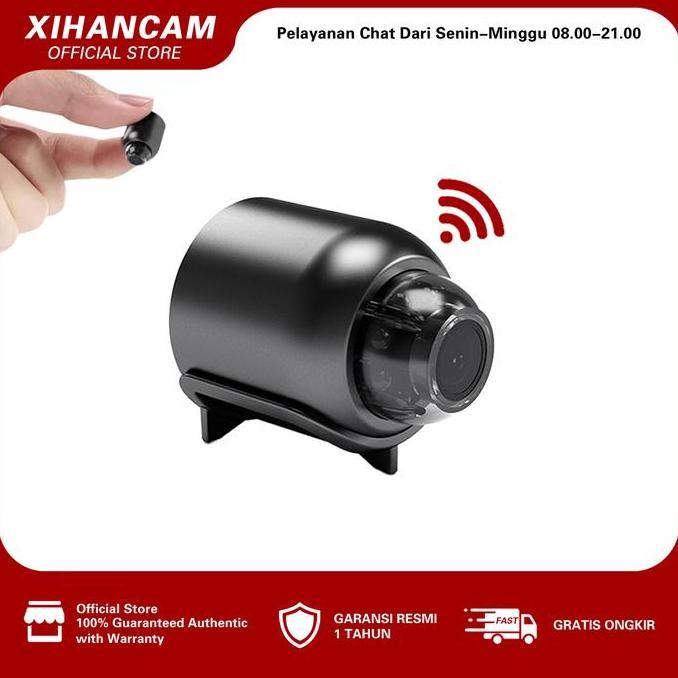 Handx- Xihancam 3Mp Cctv Mini Tersembunyi Spy Cam Wifi Cctv Kecil Spy Kamera Mini Wifi Jarak Jauh Le