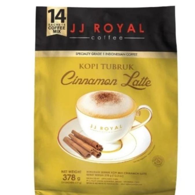 Kopi Jj Royal Kopi Tubruk Cinnamon Latte Bags 14 Sachets | Coffee