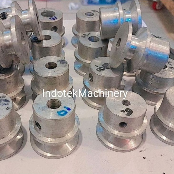 Pully Pulli A1 1,5 Inch Lubang As 5mm, As 6mm,As 8mm, As 10mm, As 11mm Pully Alumunium