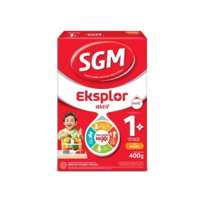 Milku- Sgm 400Gr (2Box) 1+,3+,5+ Madu, Vanila, Coklat/ Soya 0-6, 6-12 400Gr, 200Gr(Sgm)