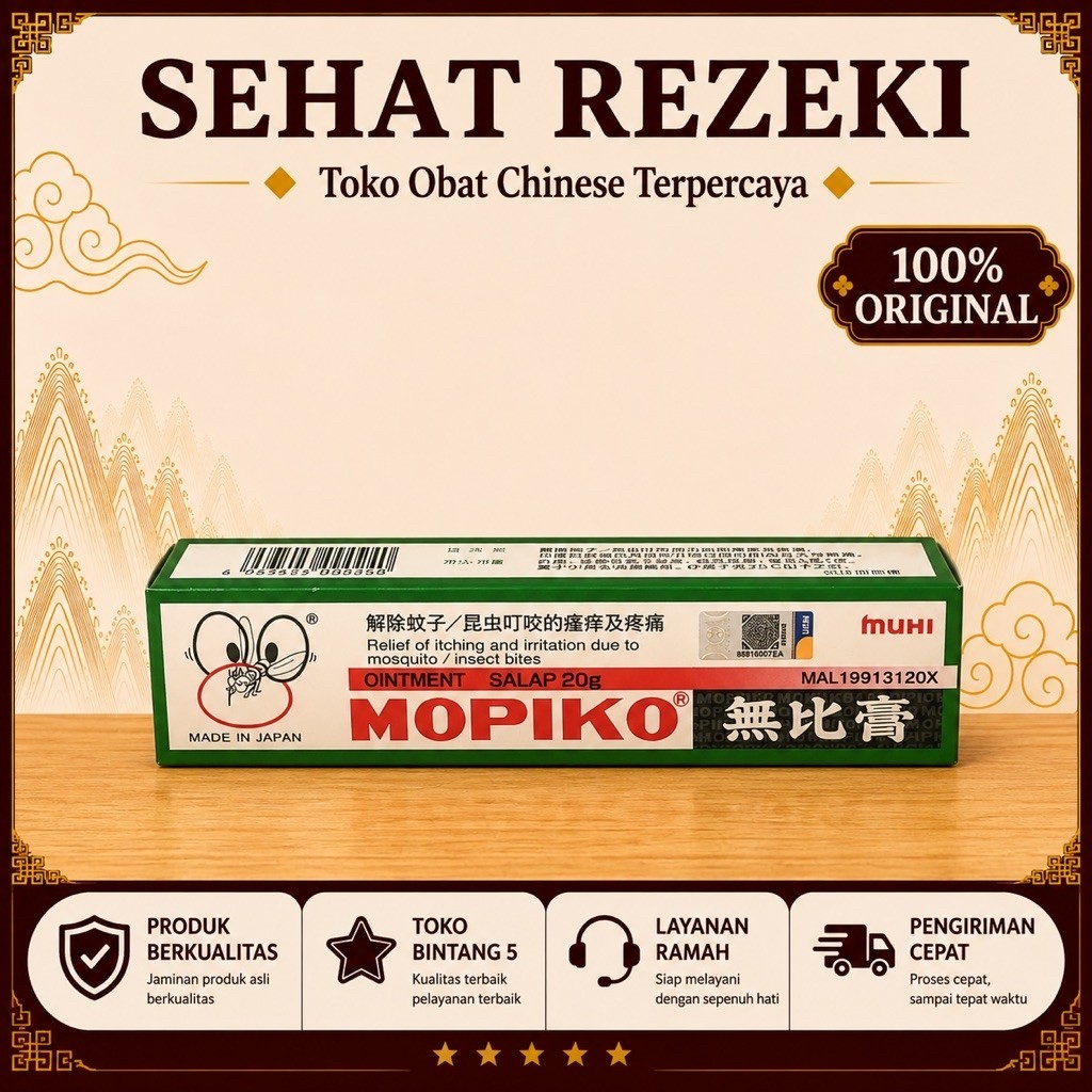 Salep Gatal Mopiko 20gr - Mengatasi Gigitan Serangga & Iritasi Kulit
