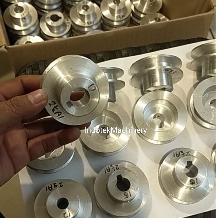 Pully Pulli A1 3" Inch Lubang As 8mm, As 22mm, As 24mm, As 25mm, As 25,4mm / 1 inch Pully Alumunium