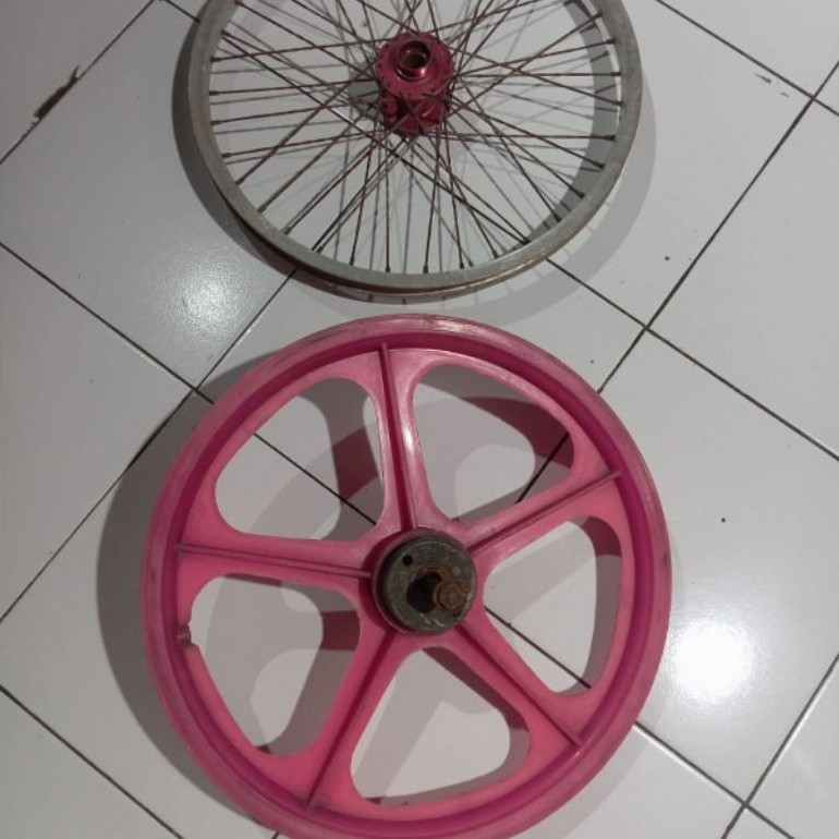 velg sepeda BMX set araya dan palang 5 ukuran 20