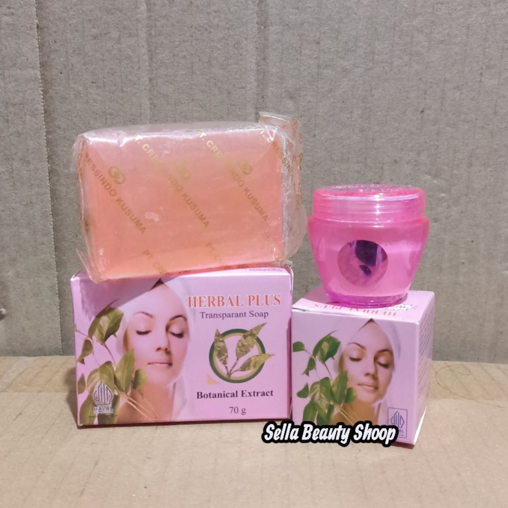 ( Paket ) Cream Herbal Plus BPOM + Sabun Herbal Plus