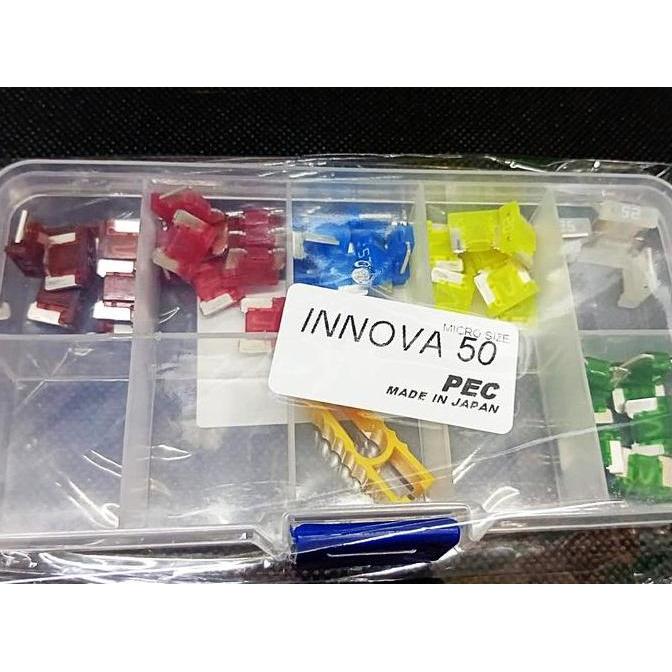Fuse micro original PEC Japan Sekring Tancap Low Profile MIX 20 pcs