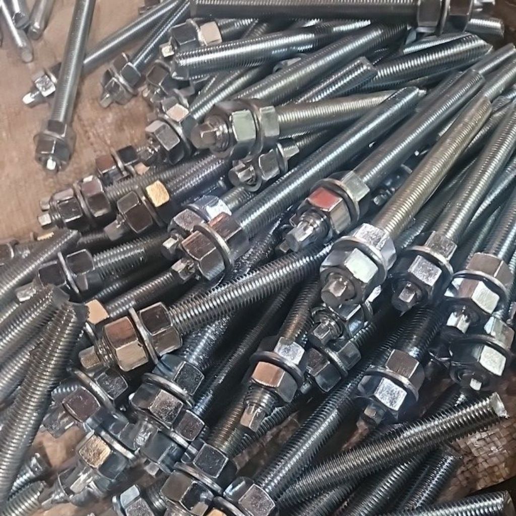 Jangkar Kimia M16 x 190 Double Mur Chemical Anchor M16x190 Grade 8.8 Set Double Mur Chemstud M16x190
