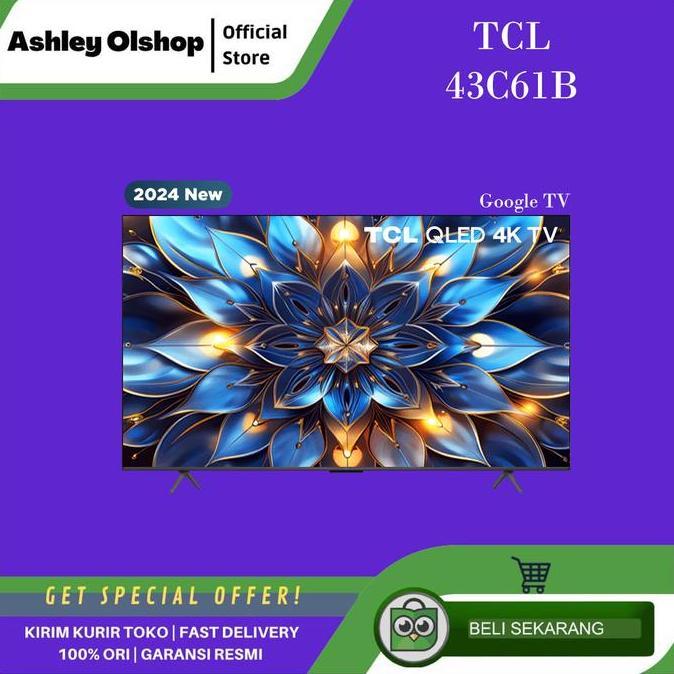 Qled Tv Tcl 43C61B 43 Inch 4K Uhd Google Tv Tcl  Dolby Vision
