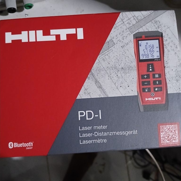 Hilti PD-1 Laser Meter Bluetooth Smart Pengukur Jarak Laser
