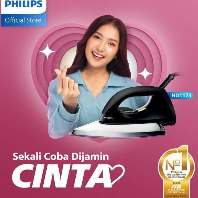 Philips Classic Setrika Kering Hd117380 Hitam Antibaret Philips Setrika Kering Classic Seterika Sete