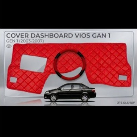 Cover dashboard+sarung stir untuk mobil Vios gen 1