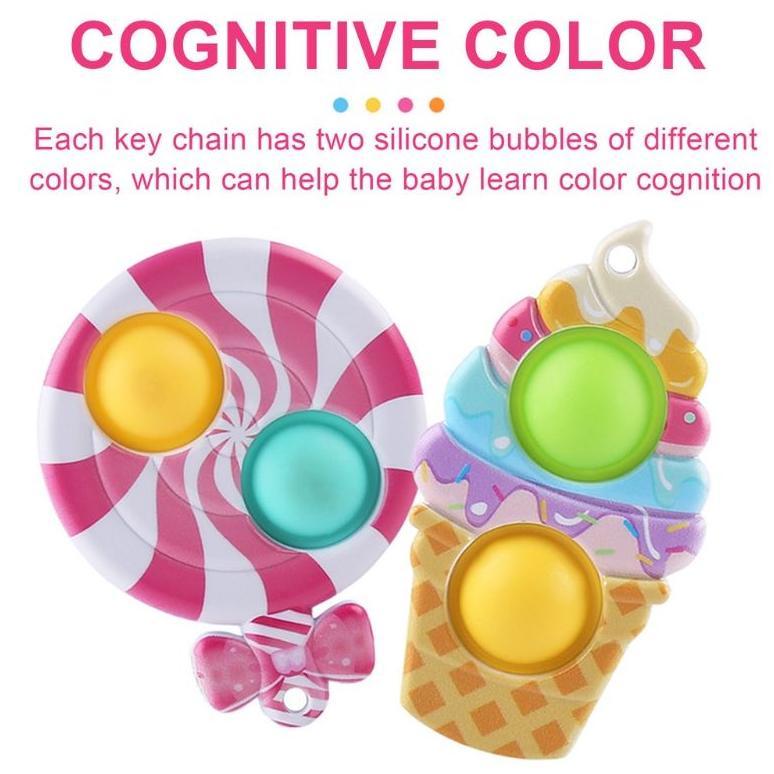 LARISS READY n LENGKAP pop it simple dimple PLANET CANDY CHRISTMAS cognitive decompresion toy popper