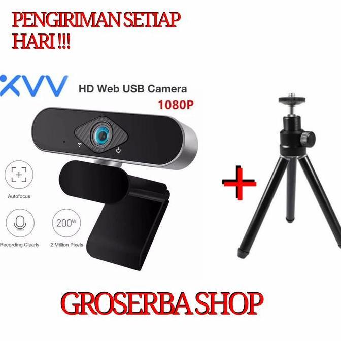 Songka_Aji88 - Webcam Xiaomi Xiaovv 1080P + Tripod Webcam - Web Camera Xiaovv Webcam