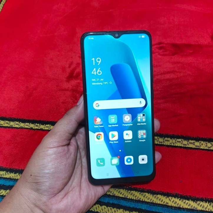 oppo a16e normal ram 3gb 32gb wrn hitam garansi resmi hp bekas ky samsung a20
