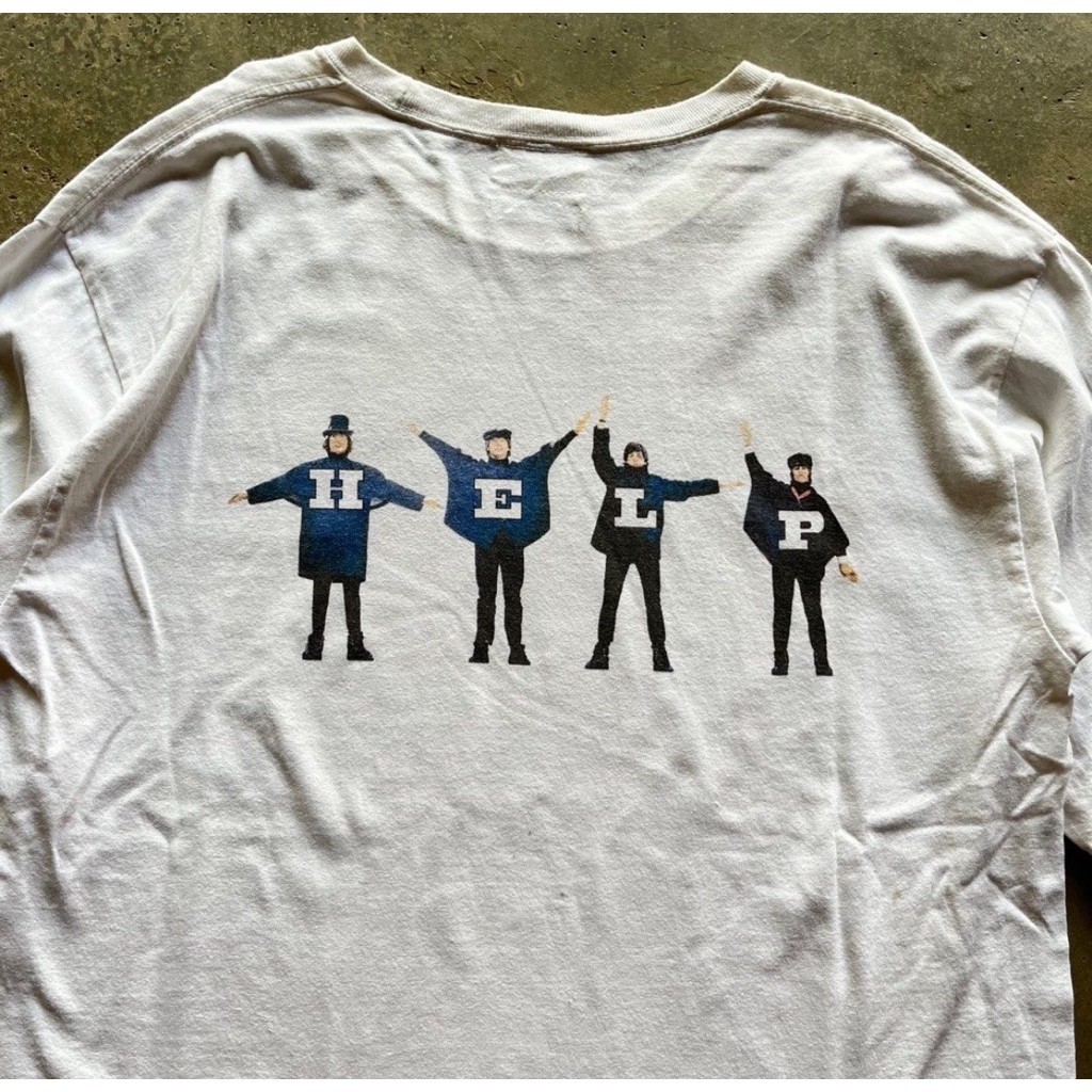 VINTAGE THE BEATLES HELP LONGSLEVE OFFICIAL