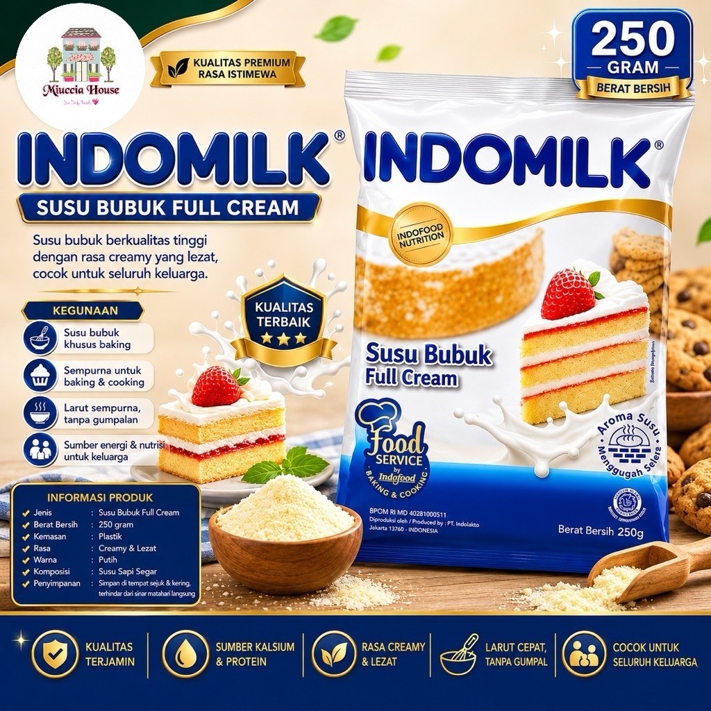 Indomilk Susu Bubuk Full Cream - Susu Bubuk Indomilk