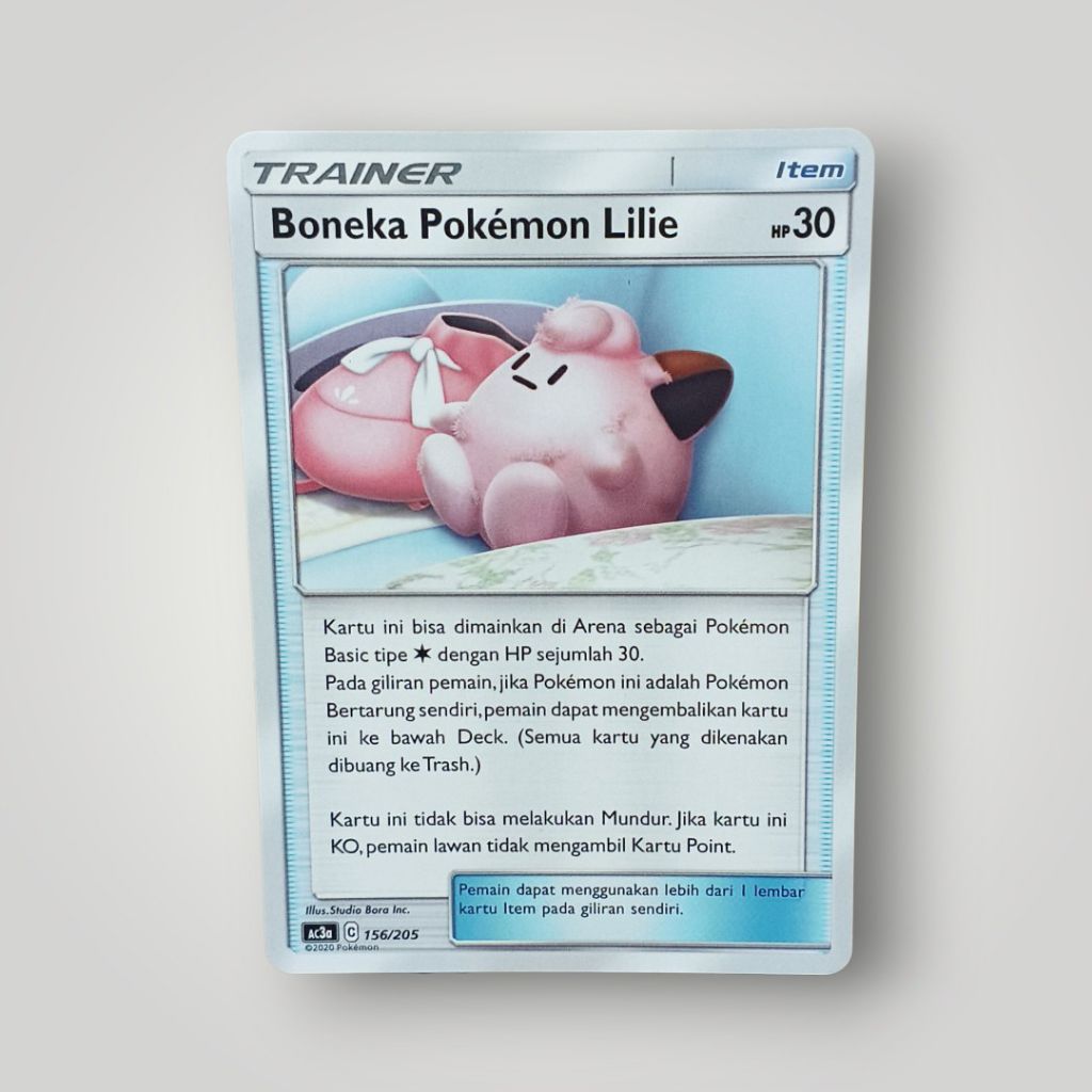 kartu pokemon trainer Boneka pokemon Lillie 2020 ID