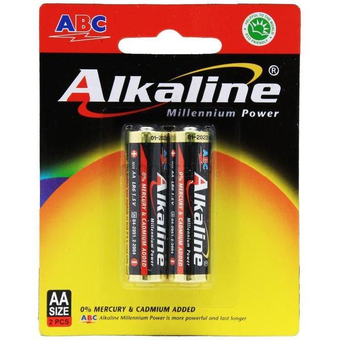 BATERAI ABC ALKALINE AA/A2- 2Pcs | BATTERY ABC ALKALINE AA-2Pcs