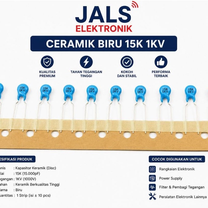 Kapasitor Keramik  18k 101k 102k 271k 331k 1kv kapasitor crc 1000 pcs