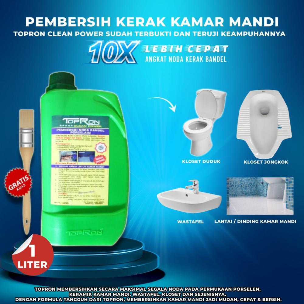 garansi toilet cleaner pembersih kerak kamar mandi topron clean power