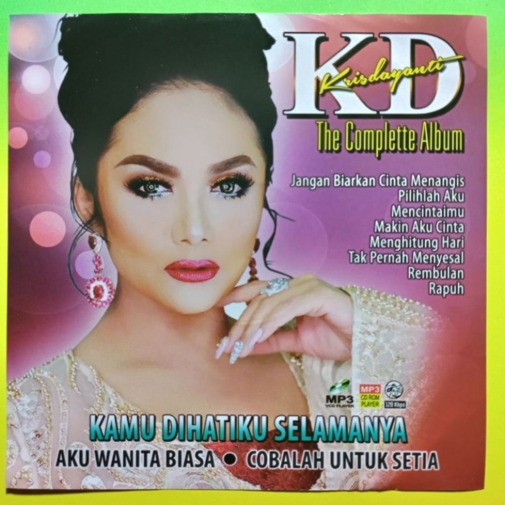 KASET CD MP3 LAGU KRISDAYANTI-KASET MP3 LAGU POP INDONESIA NOSTALGIA-KASET CD MP3 MOBIL ORIGINAL