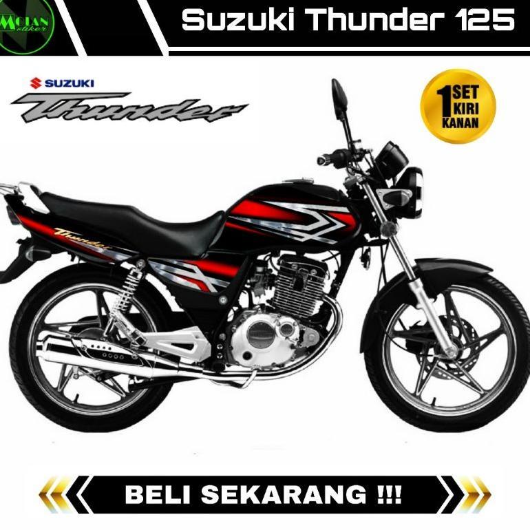 NEW PRODUK DECAL STICKER STRIPING VARIASI SUZUKI THUNDER 125 | DECAL THUNDER 125 | STRIPING THUNDER 