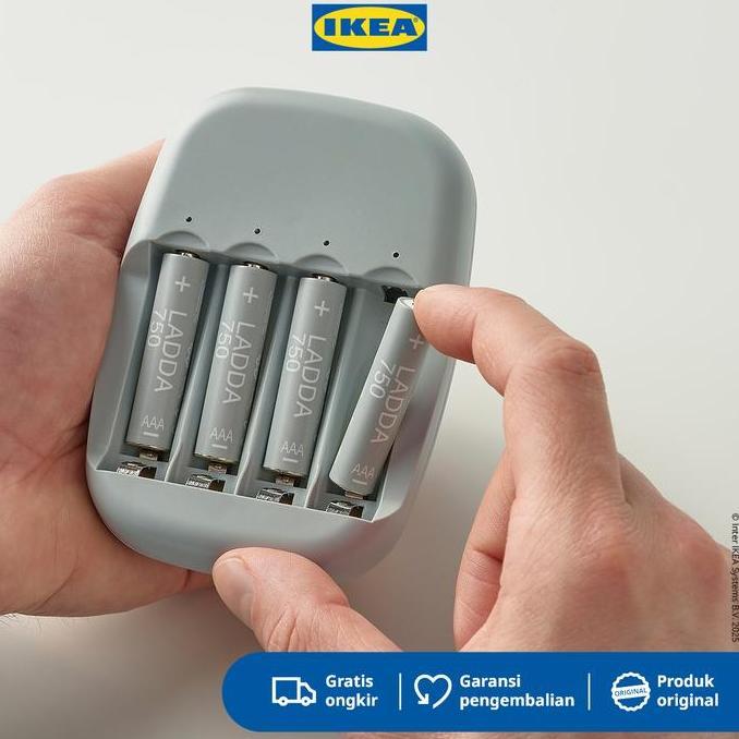 [Bestprice] IKEA LADDA Baterai Isi Ulang AAA 1.2V HR03 Isi 4pcs