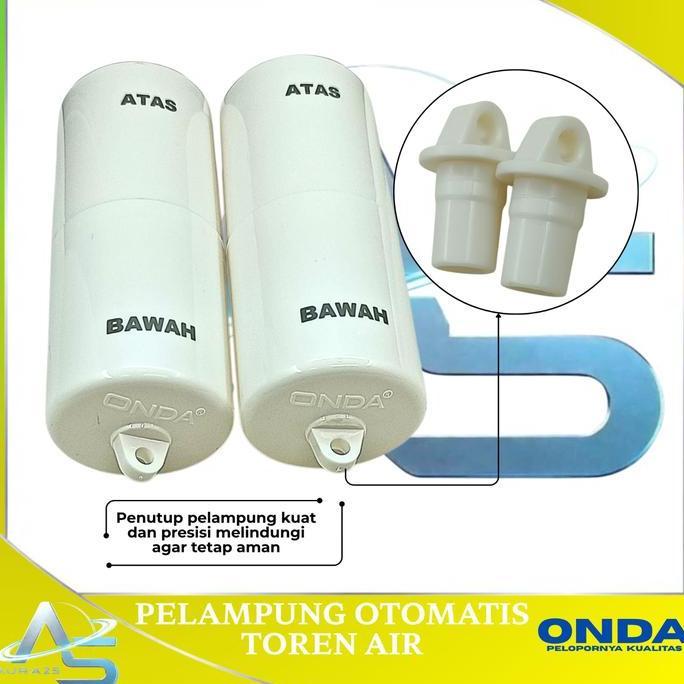 ONDA Pelampung Air Otomatis Tangki/Toren Anti Meluap/Pelampung Otomatis Toren Air Sensor Tali Respon
