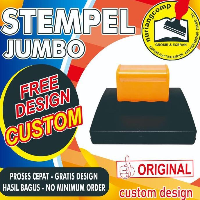 stempel flash ukuran jumbo / stempel jumbo / stempel buat kardus