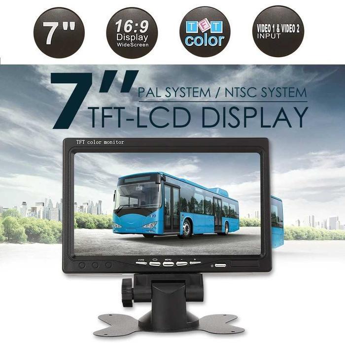 LAYAR MONITOR KAMERA MUNDUR MOBIL TFT LCD 7 INCH C-T703 ORIGINAL DAN TERPERCAYA