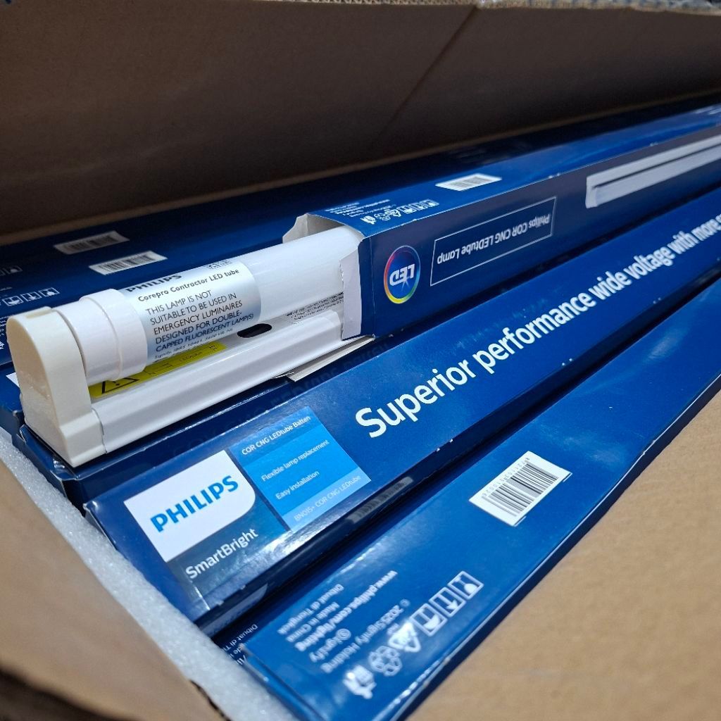 Lampu TL Philips Tube Led 1 set 120cm dan 60 cm lampu neon panjang T8 baton led