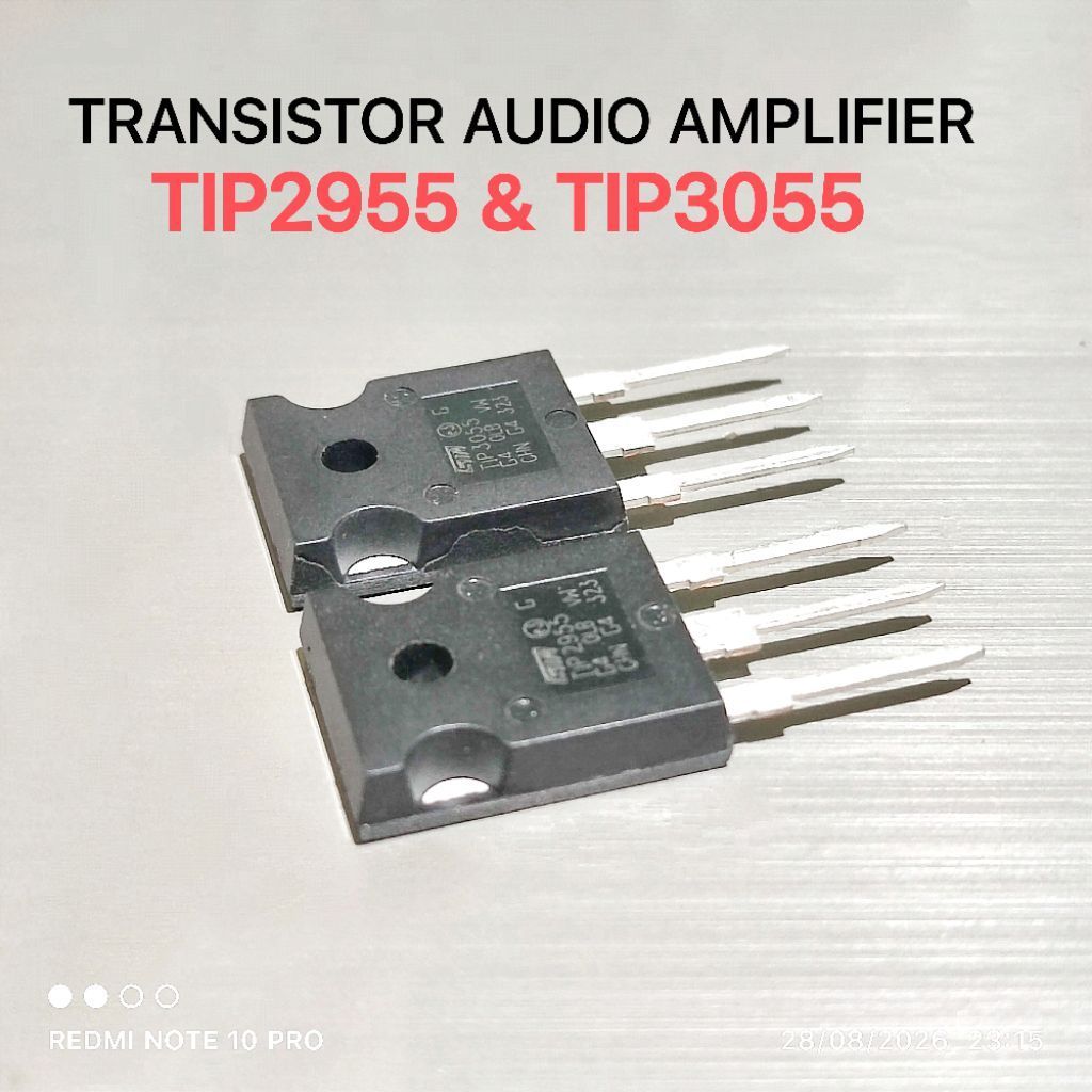 (QTY 1 SET) TRANSISTOR TIP2955 TIP3055 TIP 3055 TIP2955 TIP 2955 TIP2955-TIP3055 ST SUPER