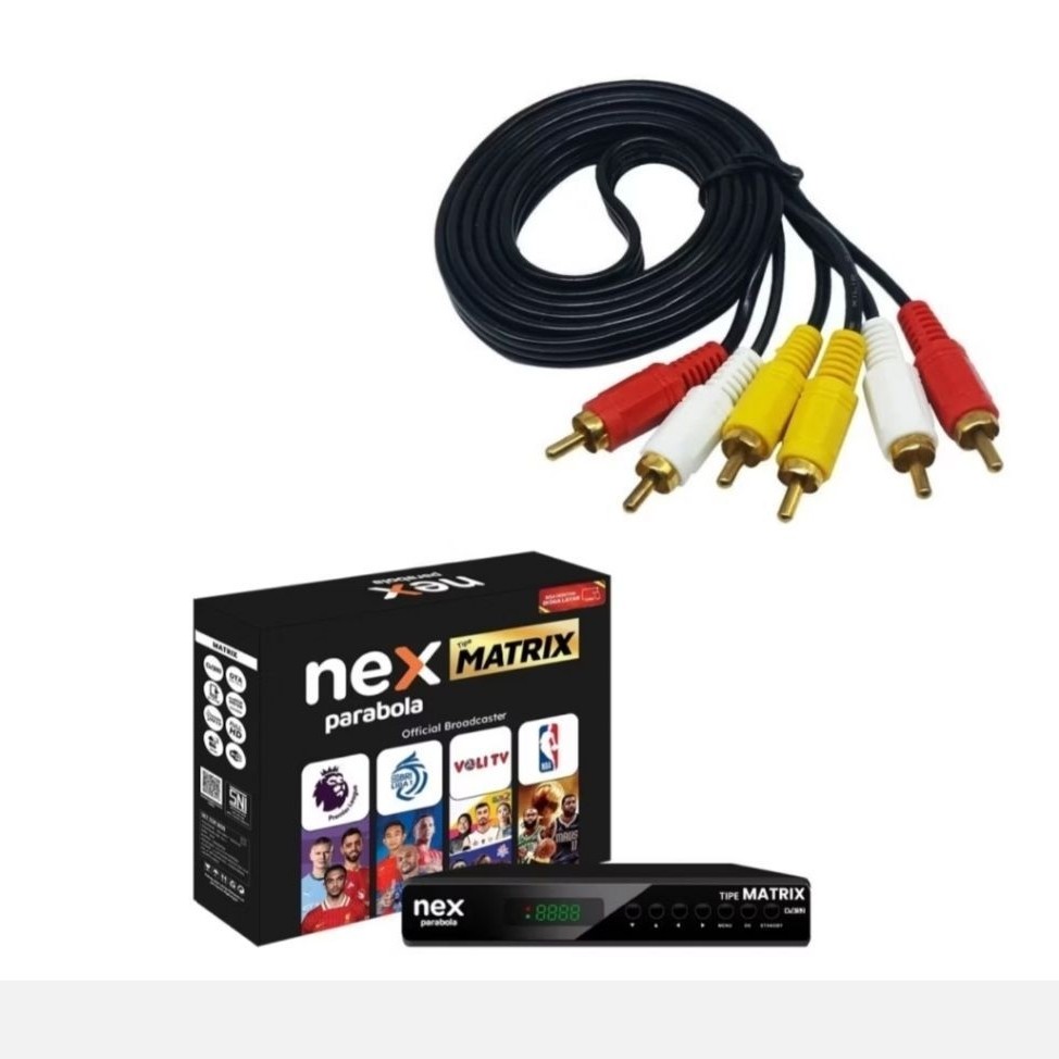 kabel RCA MATRIX NEX PARABOLA Cable rca 3-3 kabel set top matrix nex parabola
