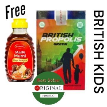 BRITISH PROPOLIS KIDS/PROPOLIS ANAK/GREEN BRITISH PROPOLIS KIDS