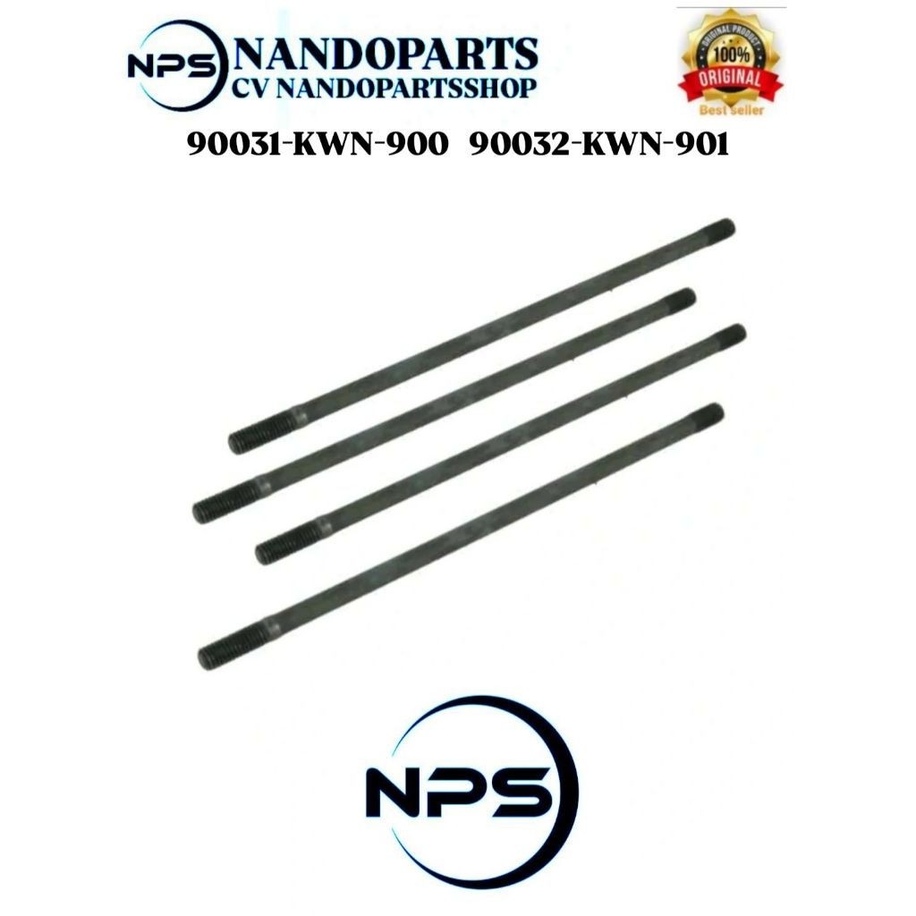 Bolt A - B Baut Ancer Tusuk Sate Honda Vario 125/150 Dan Adv , Pcx 150 Original AHM (90031KWN900-900