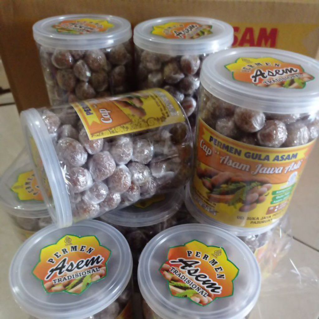 Permen 100 Asem tradisional Toples