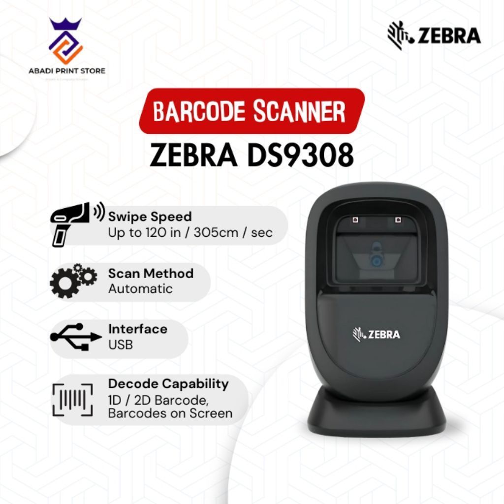 Barcode scanner Zebra Ds9308