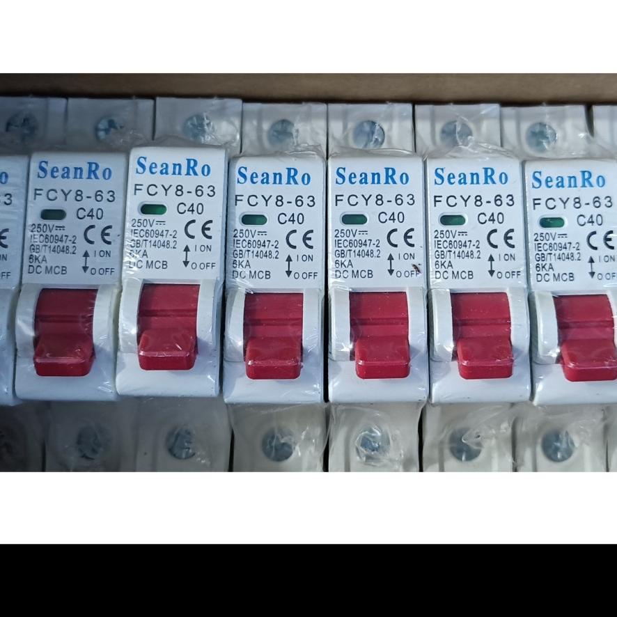 mcb DC 1pin mcb dc 32A 40A 50A 63A c32 mcb panel surya motor listrik Diskon