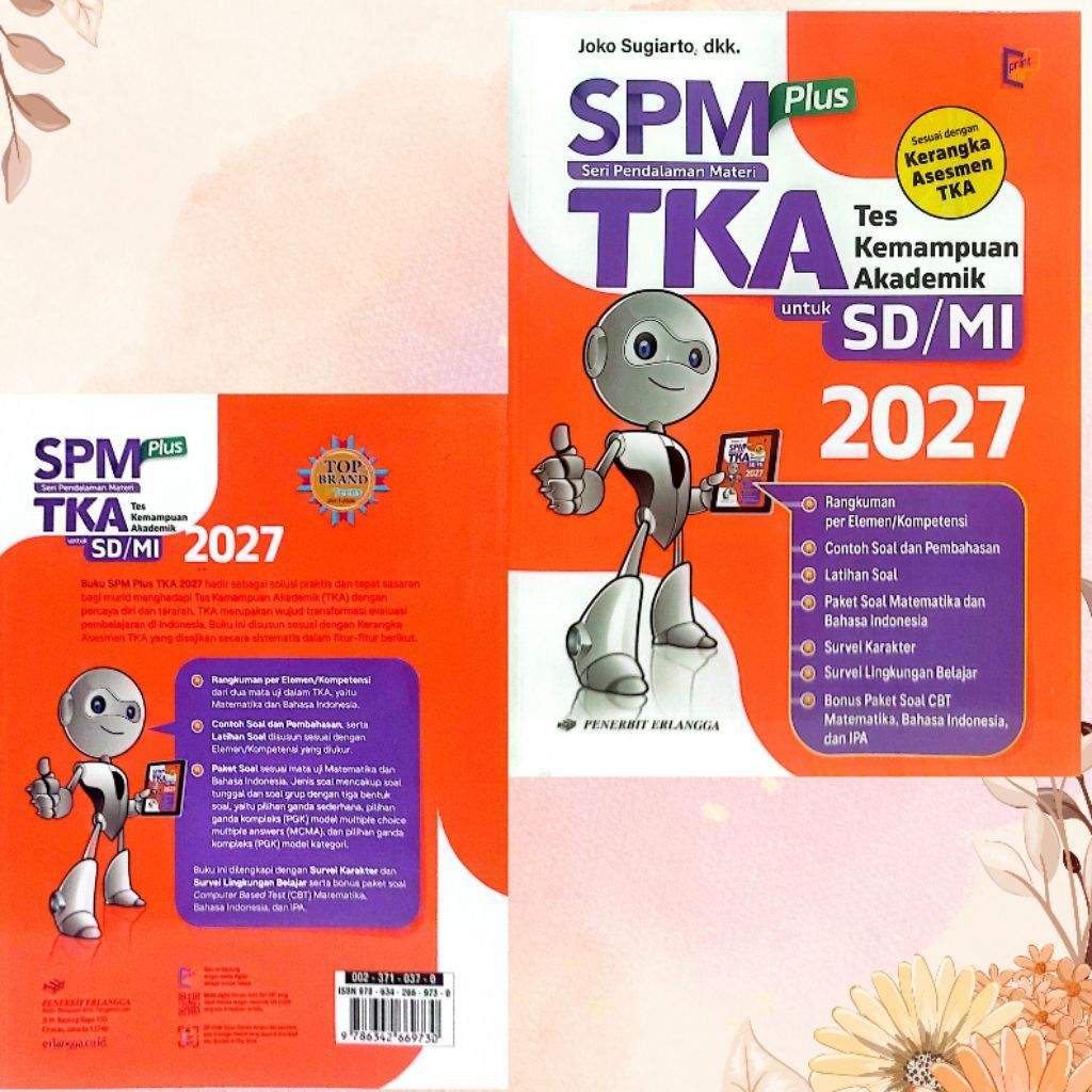 Buku original SPM Plus TKA SD/MI kelas 6 Erlangga