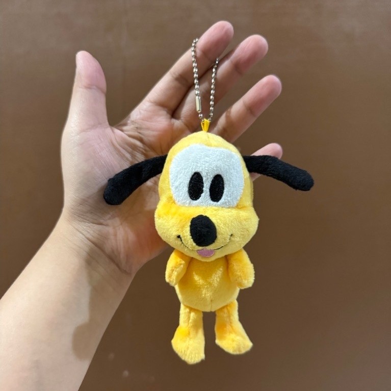 Boneka Gantungan Kunci Karakter Pluto Kecil size 15cm Original / Boneka Gantungan Kunci Karakter Plu