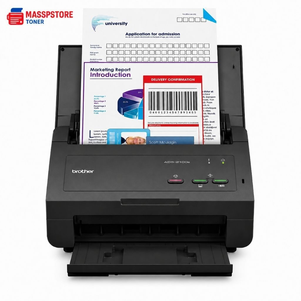 Brother ADS-2100e F4 A4  Scanner Dokumen Cepat & Profesional