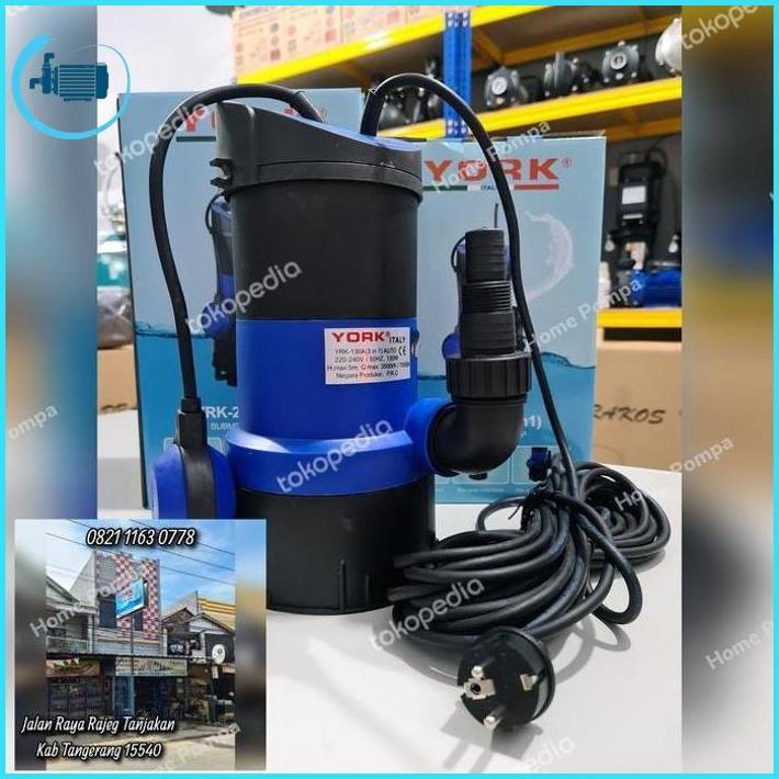 Pompa Celup Otomatis York 130 (3 In 1) 220V Submersible Pump York Murah