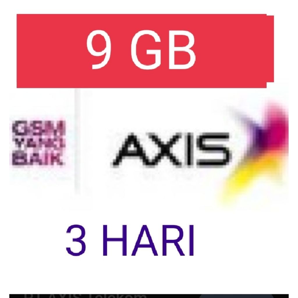 ISI ULANG kuota AXIS 9Gb 3hari / Data AXIS 9 Gb 3 HARI / INTERNET AXIS 9 Gb