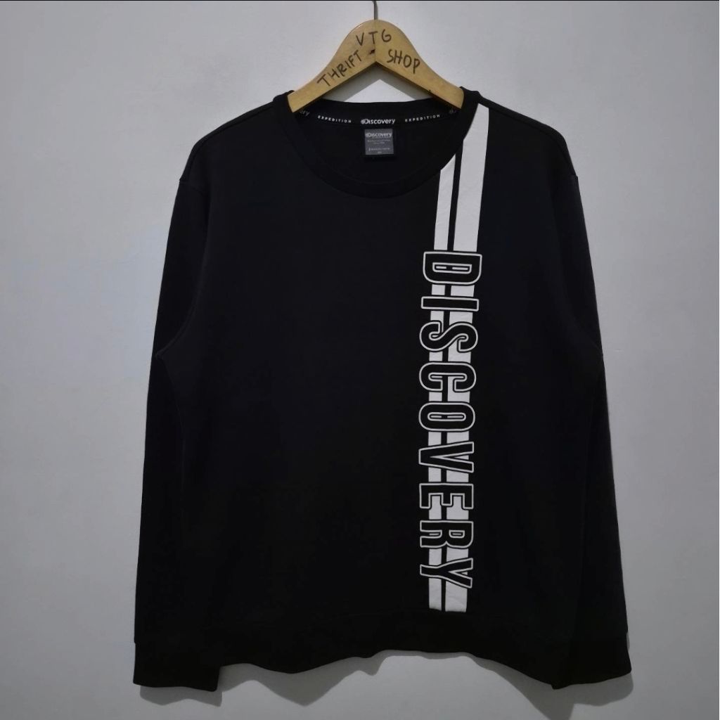 Crewneck Discovery Black Big Logo