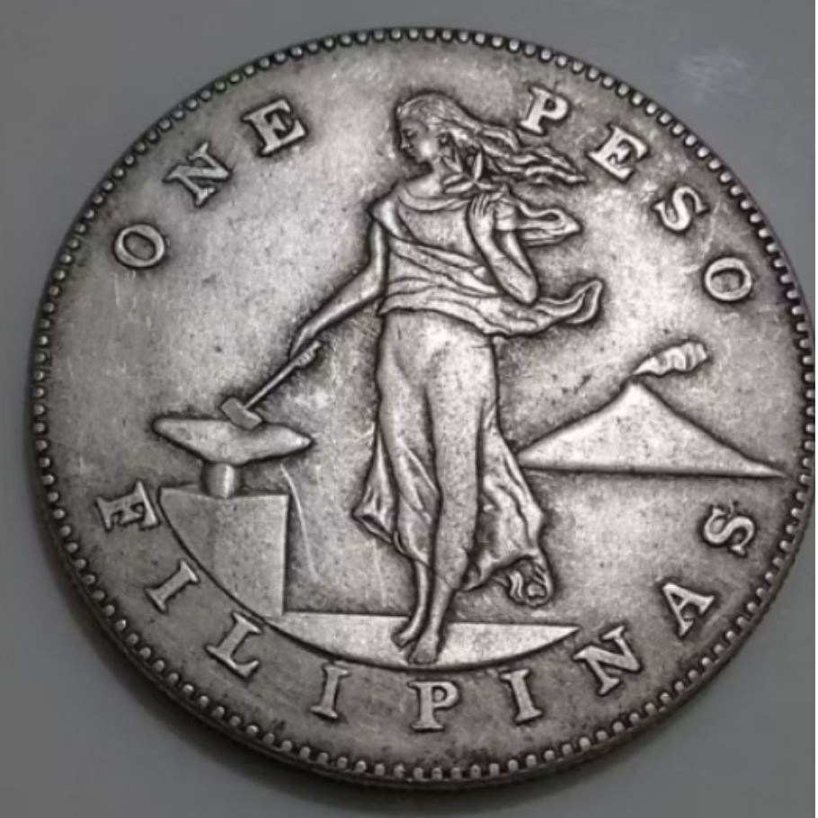 Uang Koin Kuno Amerika Serikat 1 Peso 1906 edisi Filipina Perak