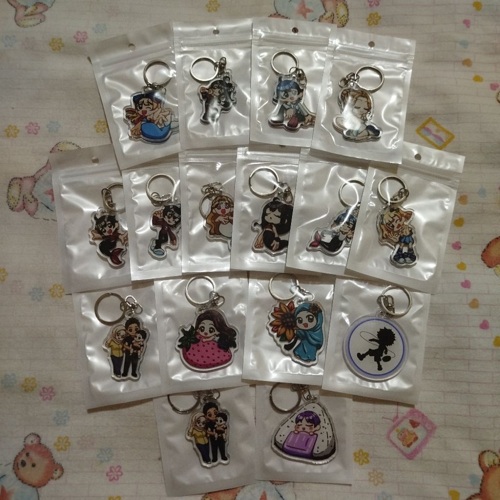 Open Commission Chibi Keychain Acrylic (Original Character/Fanart Anime Manhwa Manga/Real Picture to