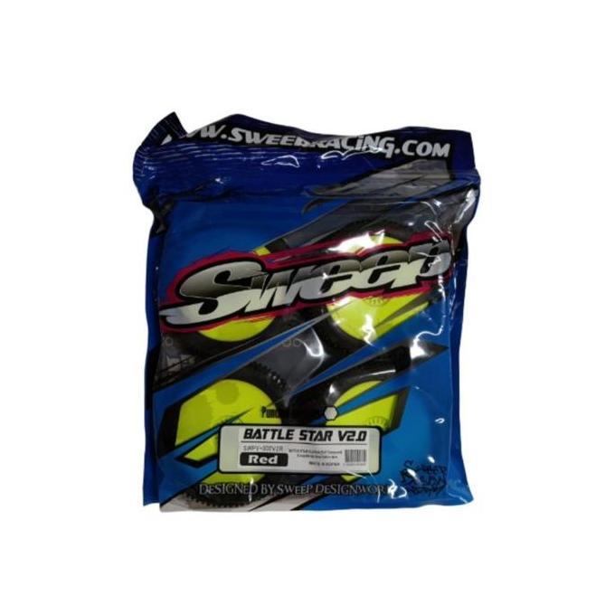 1/8 SWEEP RACING 302V2G BATTLE STAR V2.0 BUGGY TIRES HARD COMPOUND COMPLETE SET 4PC AU1NDO