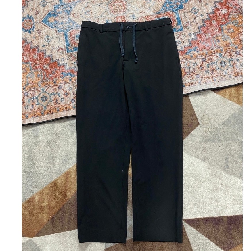 SMART ANKLE PANTS UNIQLO BLACK BASIC