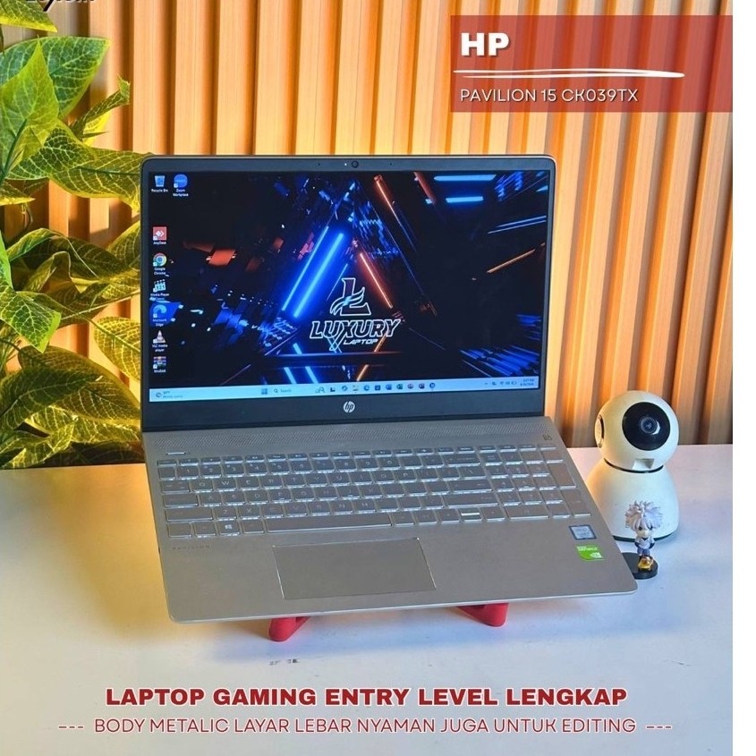 LAPTOP HP PAVILION 15 CK039TX CORE I7 NVIDIA GEFORCE MX150 DOUBLE STORAGE RAM 8GB BACKLIGHT SECOND