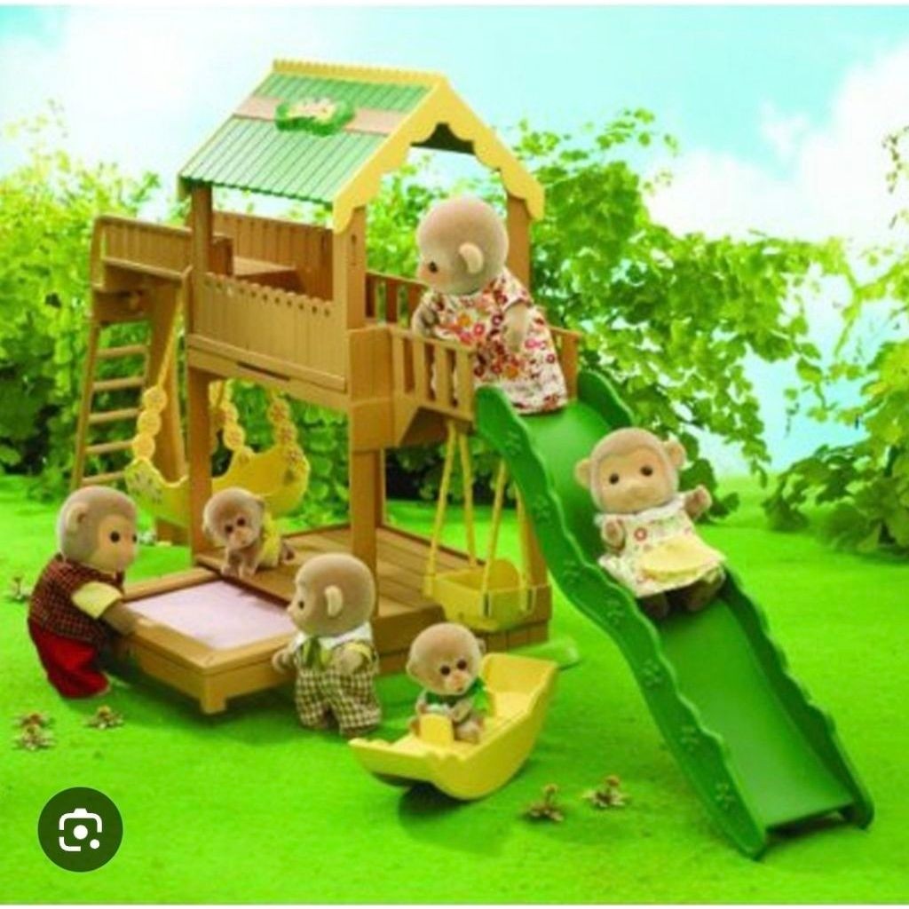 Sylvanian Families vintage garden playground, original sylvanian families playground