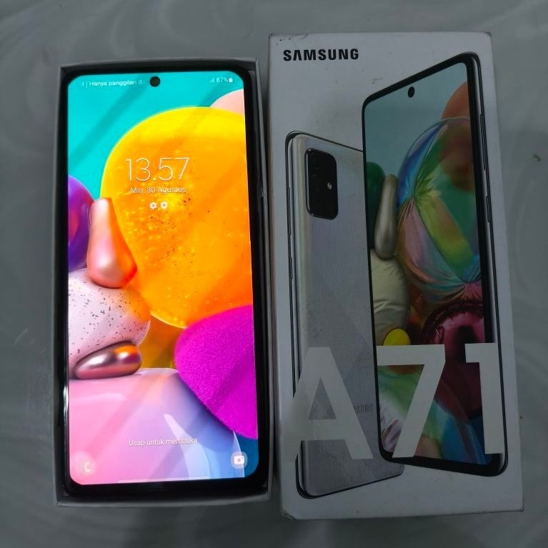 Samsung A71 second original bekas android